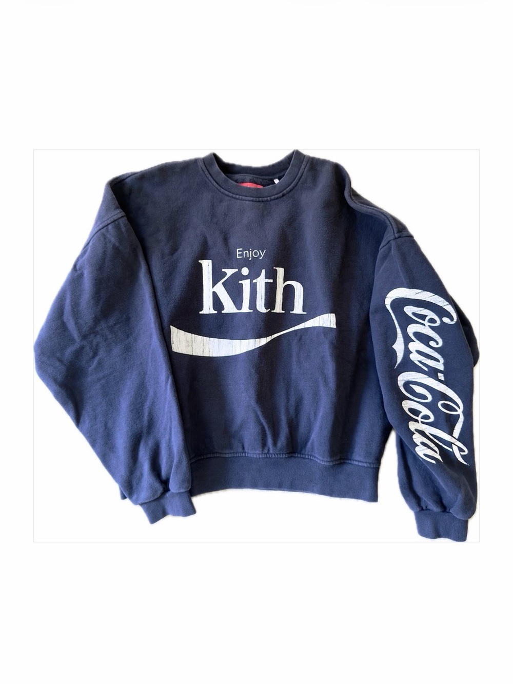 KITH x Coca-Cola Vintage Crewneck Navy Blue Women’s XS